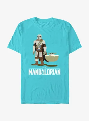 Star Wars The Mandalorian Mando and Grogu Bassinet Baby T-Shirt