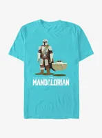 Star Wars The Mandalorian Mando and Grogu Bassinet Baby T-Shirt