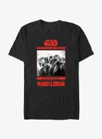 Star Wars The Mandalorian Bounty Hunter Line Up Poster T-Shirt