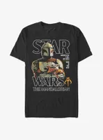 Star Wars The Mandalorian Wherever I Go, He Goes Poster T-Shirt