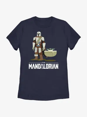 Star Wars The Mandalorian Mando and Grogu Bassinet Baby Womens T-Shirt