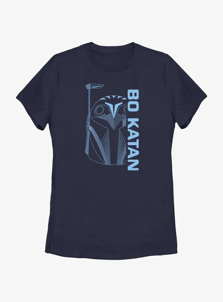 Star Wars The Mandalorian Bo Katan Helmet Womens T-Shirt