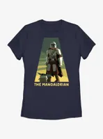 Star Wars The Mandalorian Grogu and Mando Spotlight Womens T-Shirt