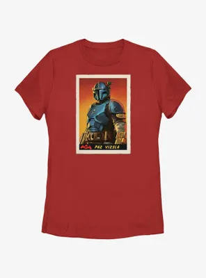 Star Wars The Mandalorian Paz Vizsla Poster Womens T-Shirt