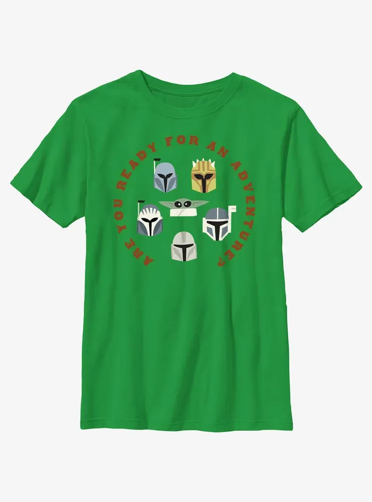 Star Wars The Mandalorian Adventure Helmets Youth T-Shirt