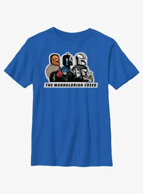 Star Wars The Mandalorian Creed Line Up Youth T-Shirt