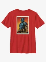 Star Wars The Mandalorian Paz Vizsla Poster Youth T-Shirt