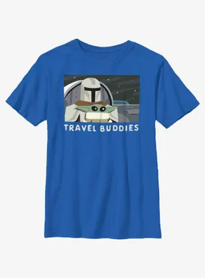 Star Wars The Mandalorian Travel Buddies Youth T-Shirt