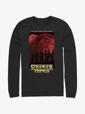 Stranger Things Nerds And Freaks Long-Sleeve T-Shirt
