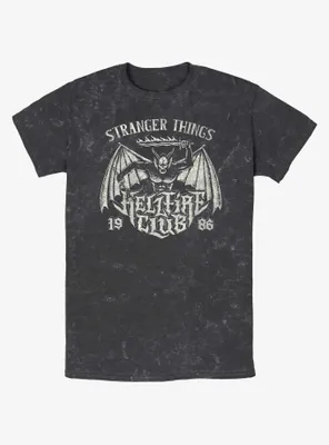 Stranger Things Hellfire Club Metal Band Mineral Wash T-Shirt