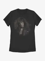 Stranger Things Halftone Eddie Munson Womens T-Shirt