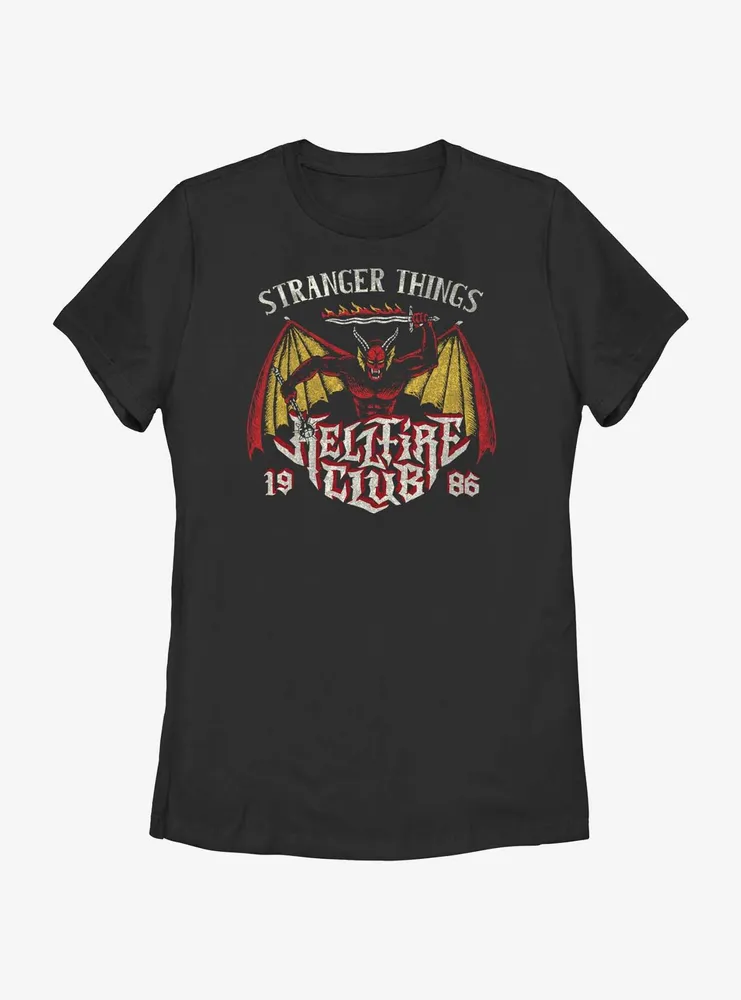 Stranger Things Demon Hellfire Club Womens T-Shirt