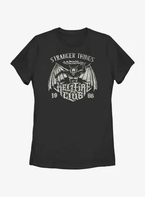 Stranger Things Hellfire Club Metal Band Womens T-Shirt