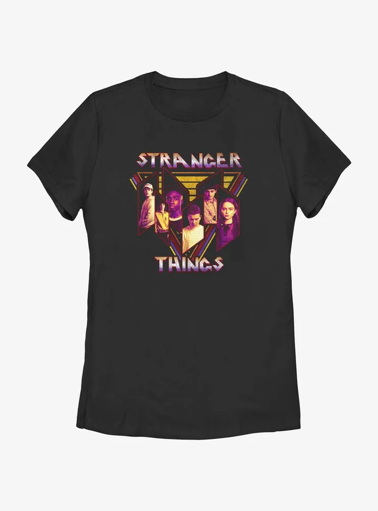 Stranger Things Heavy Metal Band Womens T-Shirt