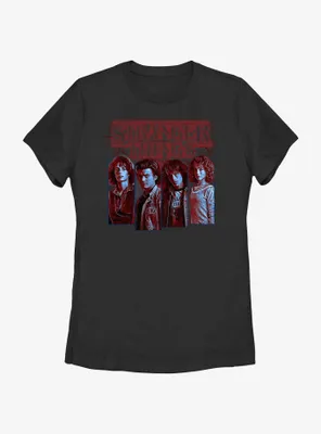 Stranger Things Robin, Steve, Eddie, Nancy Womens T-Shirt