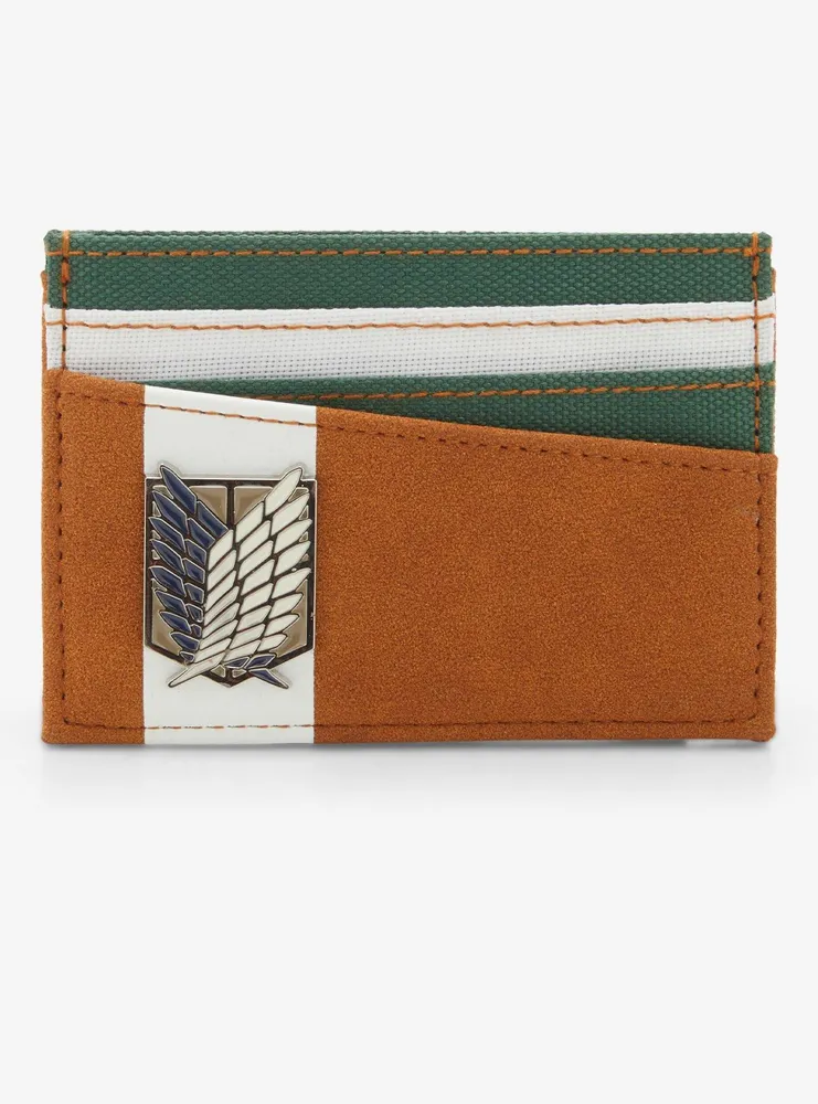 Buy RofideAnime Attack on Titan Wings of Freedom Wallets for Men Short  Bi-fold Wallet Faux Leather Slim Wallet Card Holder Wallet Brown Online at  desertcartINDIA