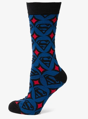 DC Comics Superman Circle Motif Blue Men's Socks