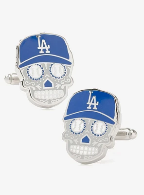 La Dodgers Sugar Skull Cufflinks