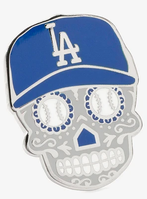La Dodgers Sugar Skull Lapel Pin