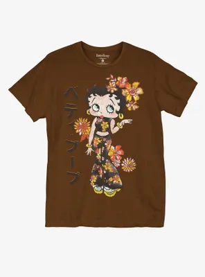 Betty Boop Floral Japanese T-Shirt