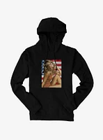 Farrah Fawcett American Flag Hoodie