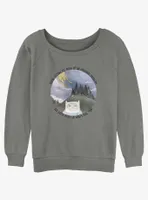 Adventure Time Finn and Jake Focus Womens Slouchy Sweatshirt