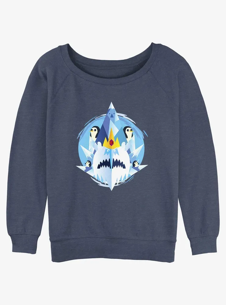 Adventure Time Ice Kingdom Womens Slouchy Sweatshirt