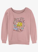 Adventure Time Jake Sketch Womens Slouchy Sweatshirt