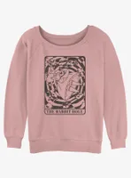 Disney Alice Wonderland Rabbit Hole Card Womens Slouchy Sweatshirt