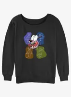 Cartoon Network Courage the Cowardly Dog Enemy Blobs Womens Slouchy Sweatshirt