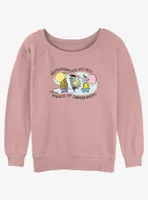 Cartoon Network Ed, Edd n Eddy Jawbreakers Womens Slouchy Sweatshirt