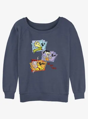 Cartoon Network Ed, Edd n Eddy The Squad Womens Slouchy Sweatshirt