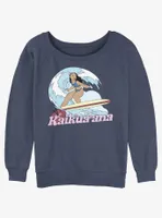 Disney Lilo & Stitch Hawaiian Sister Nani Womens Slouchy Sweatshirt