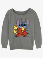 Disney Lilo & Stitch Alien Pew Womens Slouchy Sweatshirt