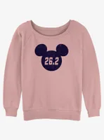 Disney Mickey Mouse Marathon 26.2 Ears Womens Slouchy Sweatshirt