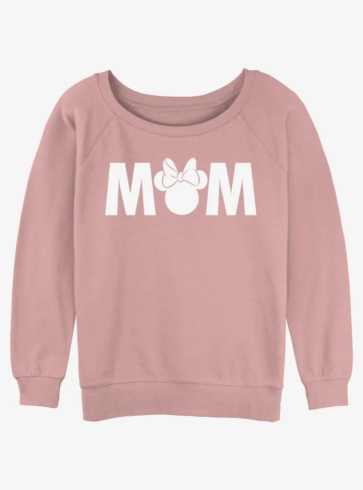 Disney Mickey Mouse Minnie Mom Womens Slouchy Sweatshirt