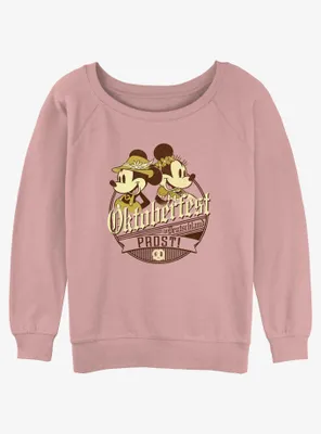 Disney Mickey Mouse Oktoberfest Deutschland Womens Slouchy Sweatshirt