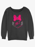 Disney Mickey Mouse Runners Club Marathon Minnie Ears Womens Slouchy Sweatshirt