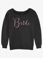 Disney Minnie Mouse Bride Womens Slouchy Sweatshirt