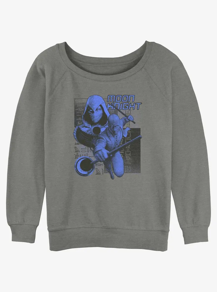 Marvel Moon Knight Double Womens Slouchy Sweatshirt