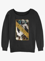 Marvel Moon Knight Dual Card Womens Slouchy Sweatshirt