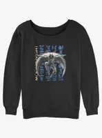 Marvel Moon Knight Glyph Jump Womens Slouchy Sweatshirt