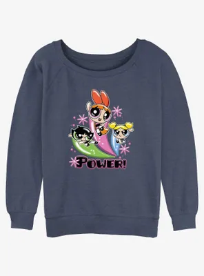 Cartoon Network The Powerpuff Girls Power Pose Womens Slouchy Sweatshirt