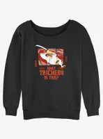 Cartoon Network Samurai Jack Trickery Jump Womens Slouchy Sweatshirt