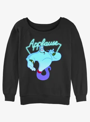Disney Aladdin Genie Applause Womens Slouchy Sweatshirt