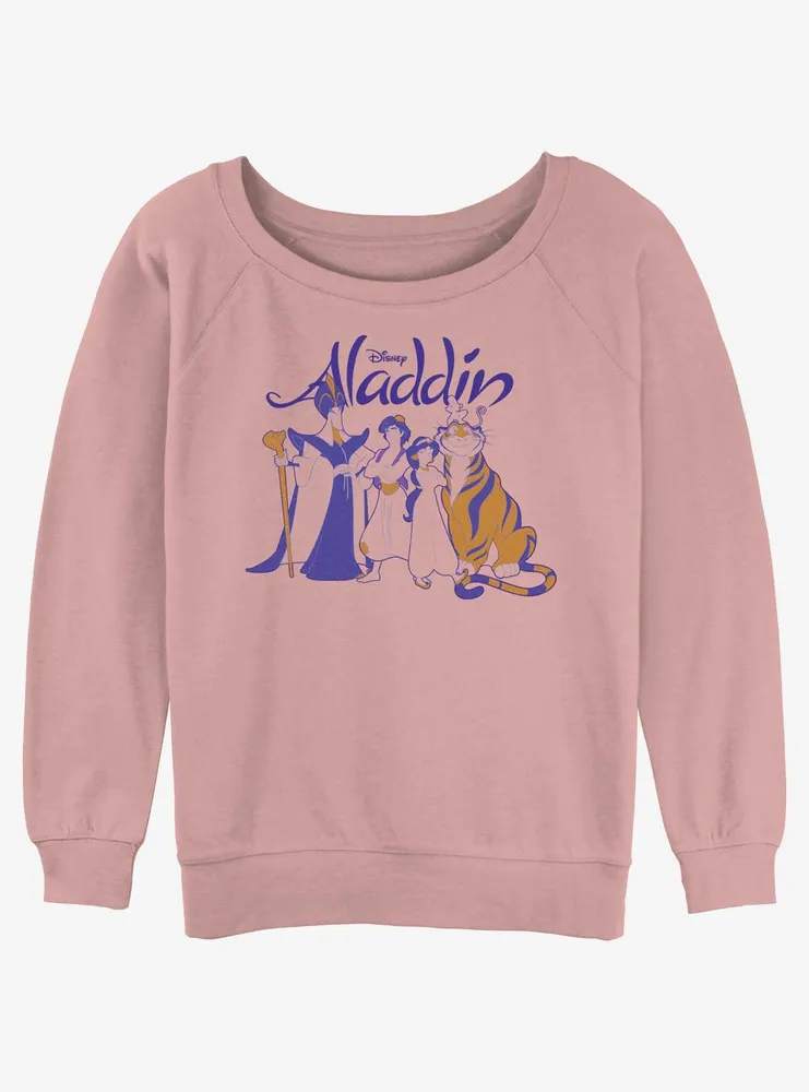 Disney Aladdin Group Shot Womens Slouchy Sweatshirt