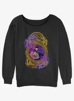 Marvel Doctor Strange the Multiverse of Madness Neon Spell Womens Slouchy Sweatshirt