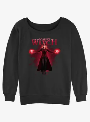 Marvel Doctor Strange the Multiverse of Madness Scarlet Witch Rise Womens Slouchy Sweatshirt