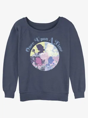 Disney Princesses Once Upon A Time Womens Slouchy Sweatshirt