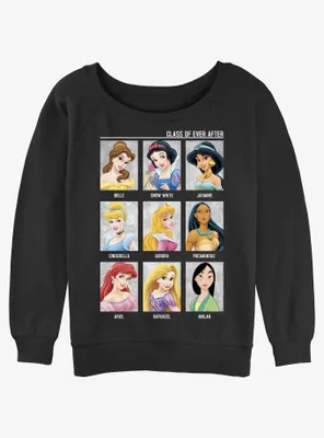 Disney Princesses Class of Ever After Womens Slouchy Sweatshirt